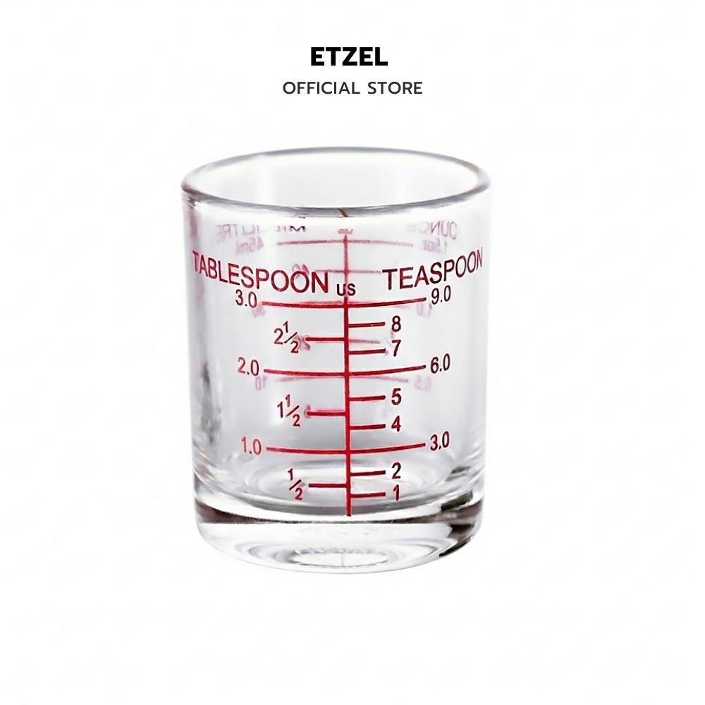 แก้วตวง ETZEL 45 ML ทนความร้อนสูง เนื้อแก้วใส ทนทาน_0